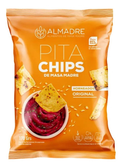Snack Pita Chips Sabor Original Almadre - 170 Grs 0