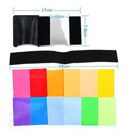 Difusor De Flash De Lado Doble Toazoe + Tarjeta Strobist 12u 1