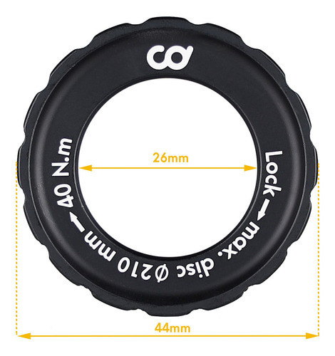 Cyclingdeal Anillo De Bloqueo Central De Rotor De Disco De . 1