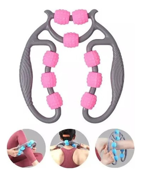 Masajeador Multifunción Rodillos Flexibles Y Redondeados 0