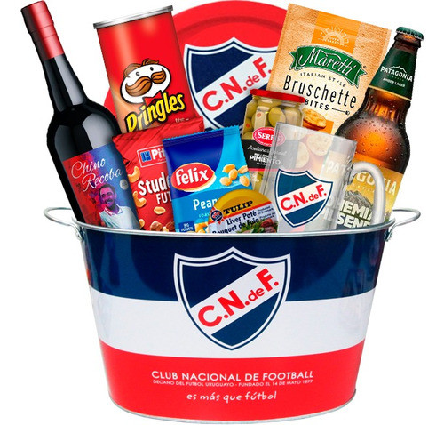 Canastas Regalos Sorpresa Fan Futbol Nacional Hielera Xl 0