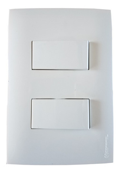 Dos Interruptores Unipolar 10amp Con Plaqueta Conatel Presta 0
