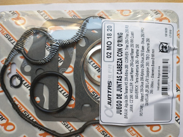 Juntas Cabeza De Cilindro Motomel Motard 200/skua Bmd Motos 1