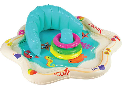 Alfombrilla Inflable Para Bebés Con Respaldo Y Divertidos An 0