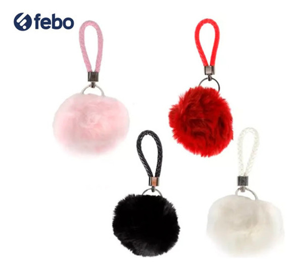 Llavero Canva Pompon Color Blanco 60202 1 Llavero Canva Pompon Color Blanco 60202 1
