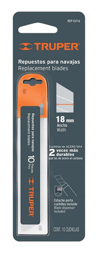 Set De 10 Hojas Sk4 Para Trincheta Truper Rep-cut-6 Mf Shop 1