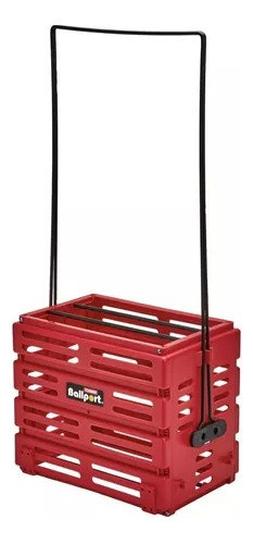 Canasto Tourna Para 80 Pelotas Ballport Rojo Recoge Pelotas 1