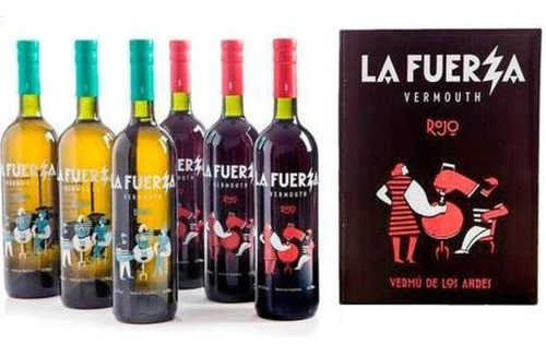 Caja X6 La Fuerza Vermouth X750ml 3 Rojo + 3 Blanco - Vermu 0