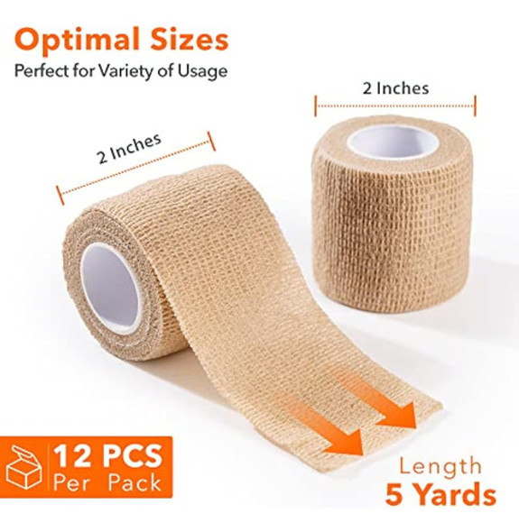 Wecarez Vendaje Autoadhesivo De 2 Pulgadas X 5 1
