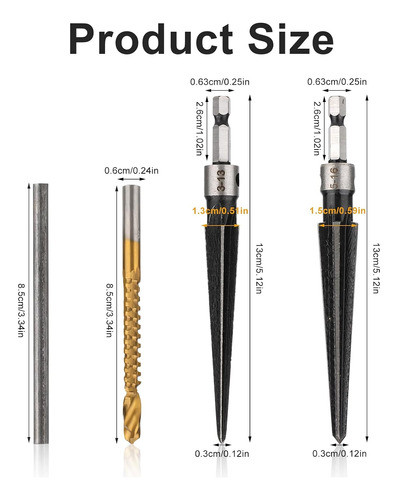 Juego De Herramientas De Reamer Con Mango T, 3-16mm 1