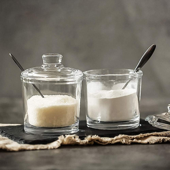 Azucarero De Vidrio Transparente Clásico Con Tapa Cuchara Pa 1 Azucarero De Vidrio Transparente Clásico Con Tapa Cuchara Pa 1