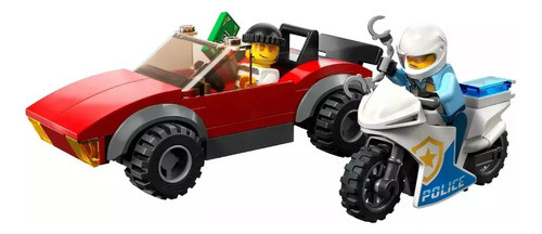 Lego City Para Armar Persecusion En Moto Policia 59 Piezas C 1