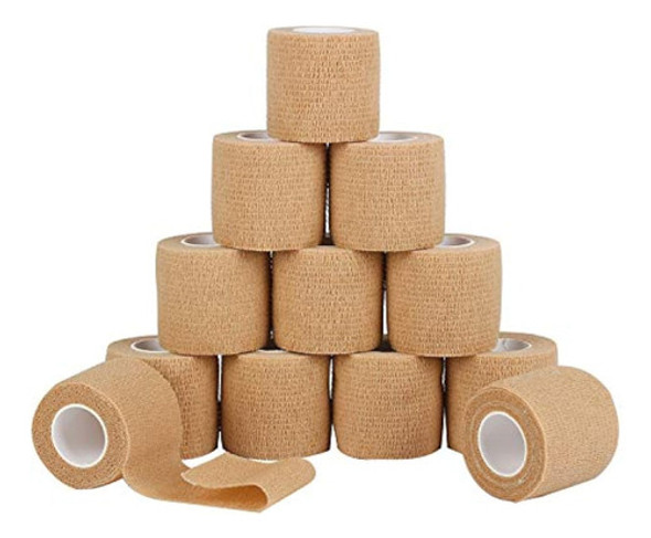 Paquete De 12 Vendajes Cohesivos Autoadhesivos De 0