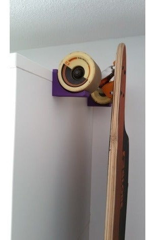 Suporte Fixar Na Parede Skate Longboard Loja Mostruário 1