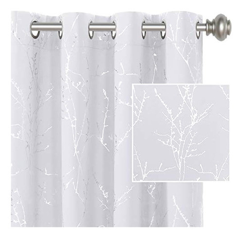 Cortinas Blancas Para Dormitorio Estampado De P 0