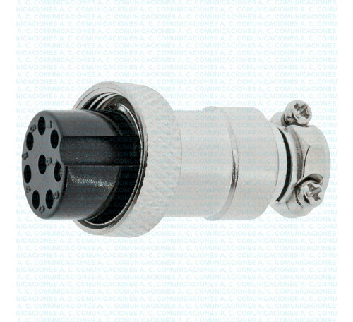 Conector Hembra 8 Pines Metálico Cable Fact. 0