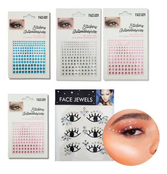 Cristales Autoadhesivos Para Ojos Modelos Surtidos 0