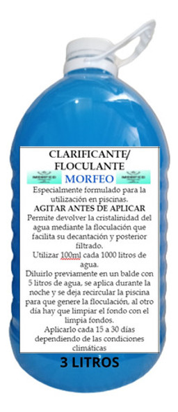 Clarificante Floculante Mantenimiento Piscinas 3 Litros 0