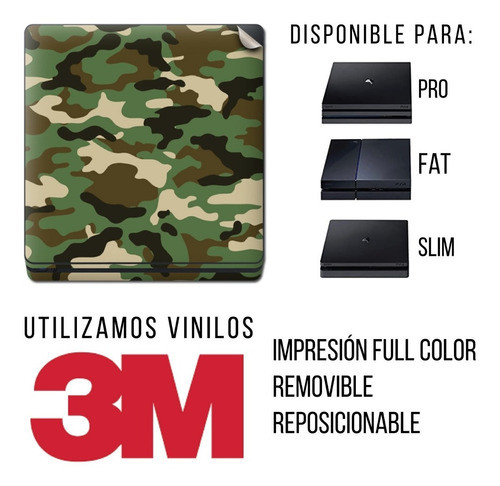Skin Ploteo Adhesivo Consola Para Play 4 Slim Pro 1