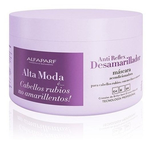 Mascara Desamarilladora Matizador Alta Moda Alfaparf Pack X3 1