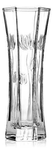 Jarrón De Cristal, 12  De Alto, Para Flores Y Decoración, Di 1