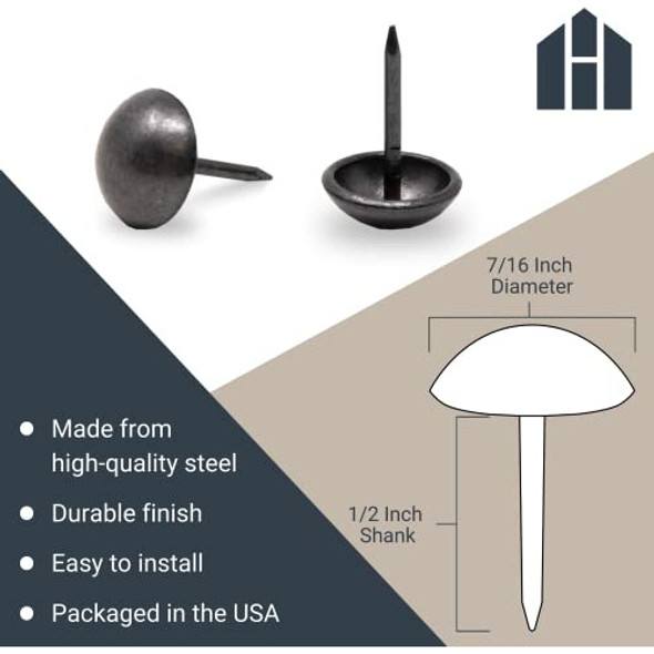 Tachuelas Para Tapiceria  11mm 200u Gris Pearl 1 Tachuelas Para Tapiceria  11mm 200u Gris Pearl 1