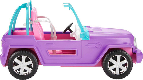 Coche Suv Morado De Barbie Con Asientos Rosados Y Ruedas 0
