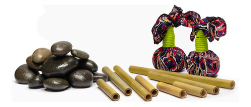 Set Pindas + Set Cañas + Set Piedras + Bolsa! Set Spa 0