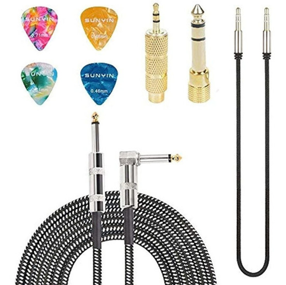 Cable De Amplificador Sunyin Para Guitarra Eléctrica, Cable 0 Cable De Amplificador Sunyin Para Guitarra Eléctrica, Cable 0