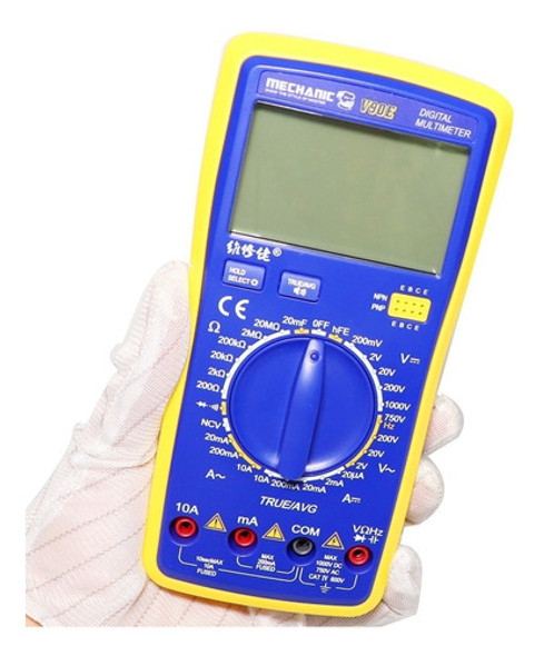 Multímetro Digital Con Transmisión De Voz Mechanic V90e 1 Multímetro Digital Con Transmisión De Voz Mechanic V90e 1
