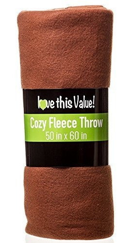 Imperial Home Cozy 50 X 60 Manta De Forro Polar (marrón) 0
