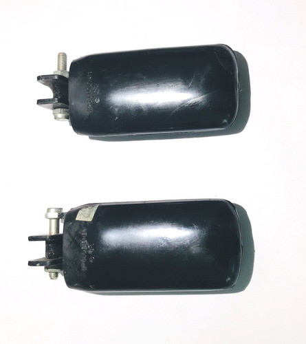 Par De Pedalines Moto Adaptable Universal Goma Base Metal 1