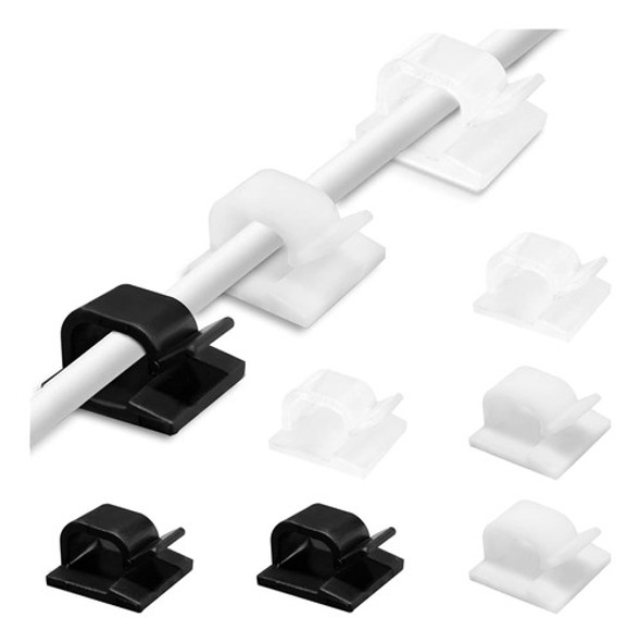 Jhyuay 150 Piezas De Clips De Cable, Cintas Adhesivas Autofu 0