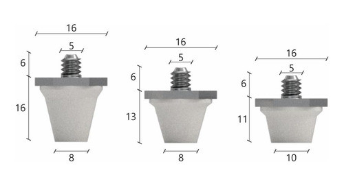 Tapones De Plástico De Base Ancha De Rosca Universal 1
