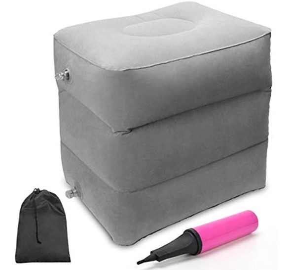 Almohada Para Reposapiés De Viaje, Ahier Cama Inflable Para 0
