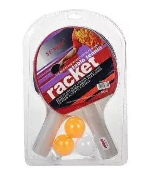 Set De Ping Pong 2 Paletas + 3 Pelotas Pingpong 0 Set De Ping Pong 2 Paletas + 3 Pelotas Pingpong 0