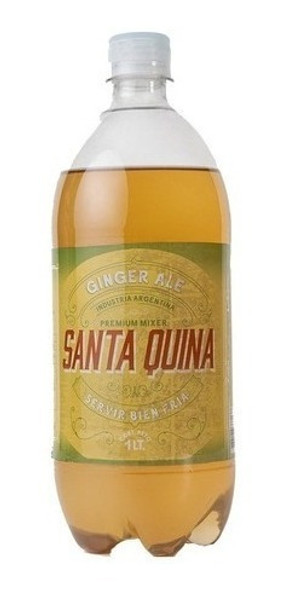 Pack X6 Santa Quina Ginger Ale X1 Litro - Gaseosa Sin Tacc 1 Pack X6 Santa Quina Ginger Ale X1 Litro - Gaseosa Sin Tacc 1