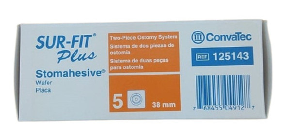 Placa Sur-fit Convatec 38mm 125143 Caja X 5un 0