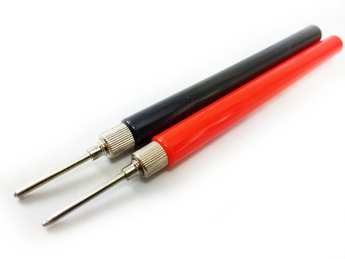 Punta De Tester Largo Con Rosca Para Cable X2unidades 0