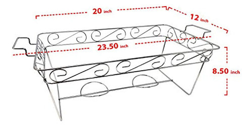 Party Essentials 3count Full Size Elegance Chafing Racks Chr 1