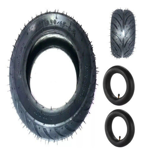 Pneus 110.90/65-6.5 Par Câmera Aro 8 Minimoto Speed 49cc/2t 0
