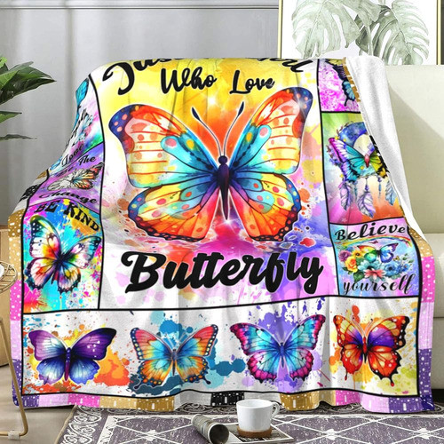 Eunpoie Butterfly Blanket Regalos Para Mujer, Mantas De Mari 1