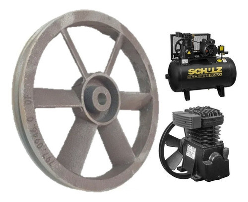 Volante Csl 10br/15br Schulz Compressores Diâmetro 254mm 0