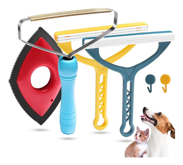 Paquete De 4 Removedores De Pelo Para Mascotas, Removedor De 0