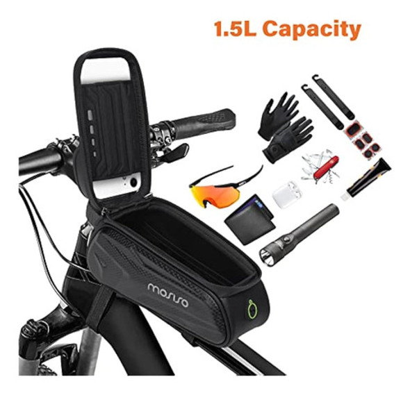 Mosiso Bolsa De Bicicleta Para Teléfono Frontal, 1 Mosiso Bolsa De Bicicleta Para Teléfono Frontal, 1