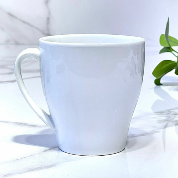 Taza Porcelana Blanca Alta 350 Ml 0