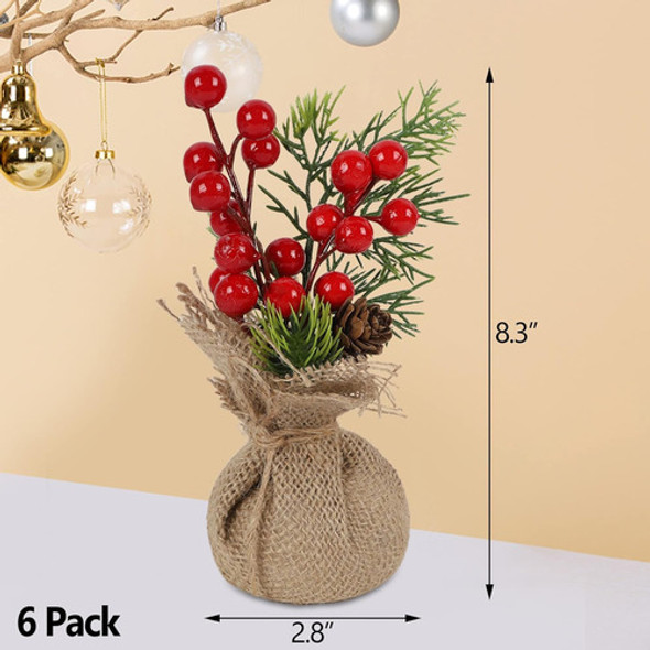 Mini Decoración Navideña Centro Mesa 20cm Winemana 1