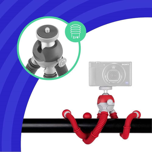 Joby Podzilla Medium Kit, Trípode Flexible Con Soporte Para 1