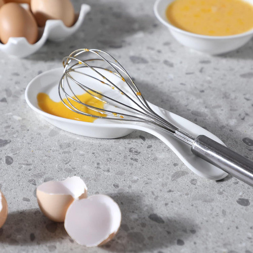 Soporte Para Cuchara De Porcelana Grande Blanco Seguro 1