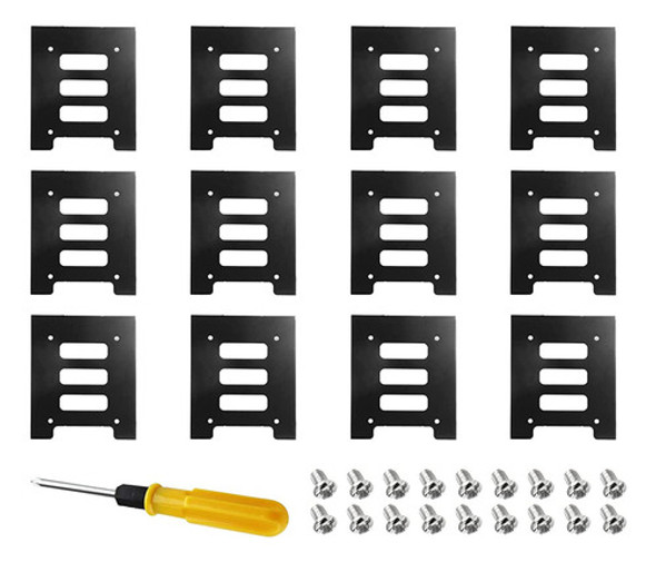 Suiwotin 12 Piezas Ssd Soporte 2.5 A 3.5 Adaptador, Ssd Hdd 0